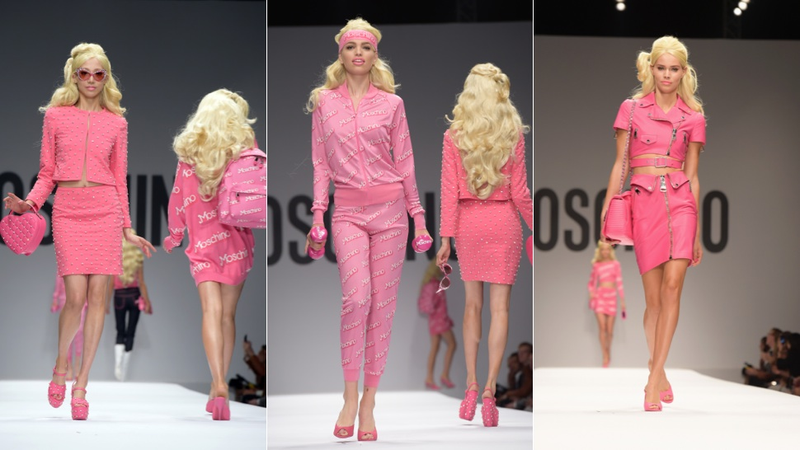Illustration for article titled Moschino's Spring Collection: An Entire Barbie Dream-Wardrobe